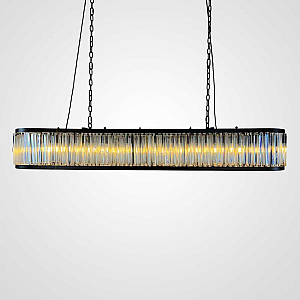 Подвесная люстра Imperium Loft Rh 1920S Odeon Clear Glass Black 180 248522-22