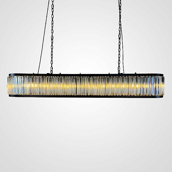 Подвесная люстра Imperium Loft Rh 1920S Odeon Clear Glass Black 180 248522-22