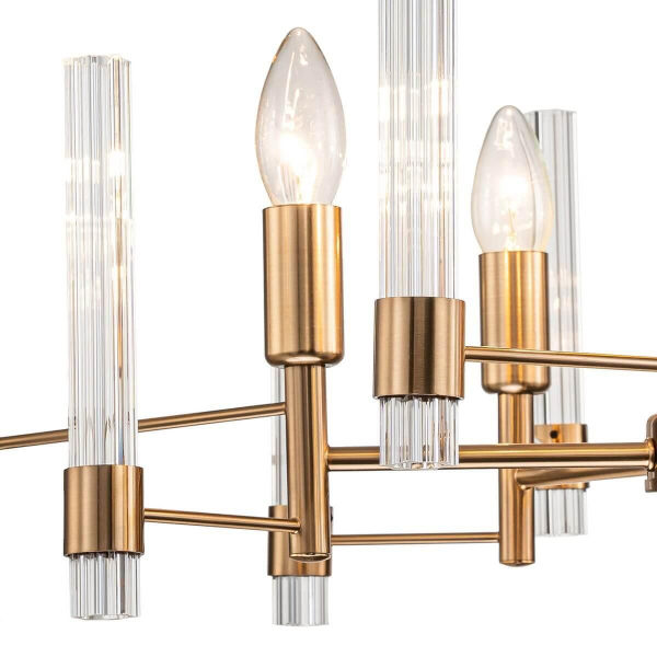Подвесная люстра Indigo Favara 11040/5P Brass V000460 Подвесная люстра Indigo Favara 11040/5P Brass V000460