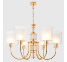 Подвесная люстра Crystal Lux ELENA SP6 GOLD