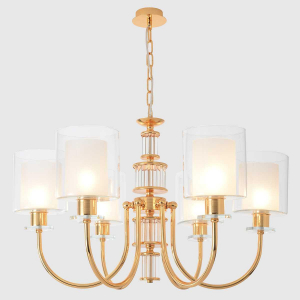 Подвесная люстра Crystal Lux ELENA SP6 GOLD