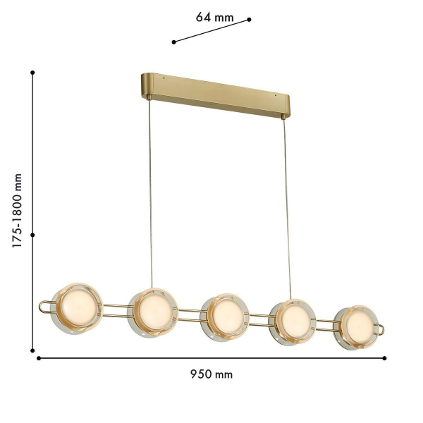Подвесная светодиодная люстра Favourite Yo-yo 4334-10P Подвесная светодиодная люстра Favourite Yo-yo 4334-10P