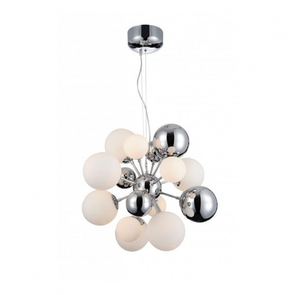 Подвесная люстра Lumina Deco Galaksida LDP 8565-10/16 CHR+GY Подвесная люстра Lumina Deco Galaksida LDP 8565-10/16 CHR+GY