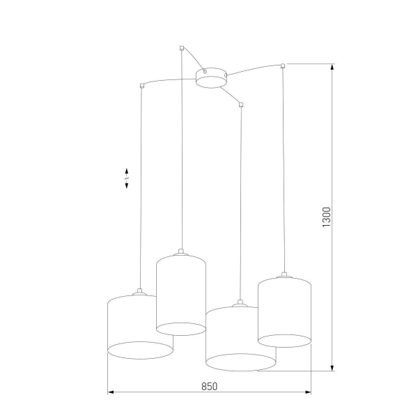 Подвесная люстра TK Lighting 6585 Juta Подвесная люстра TK Lighting 6585 Juta