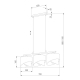 Подвесная люстра TK Lighting 4827 Marlon