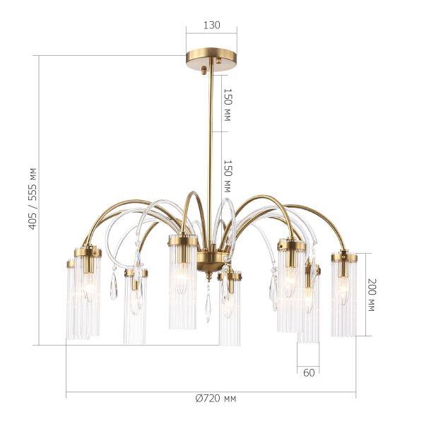Подвесная люстра ST Luce Luminera SL1401.303.08