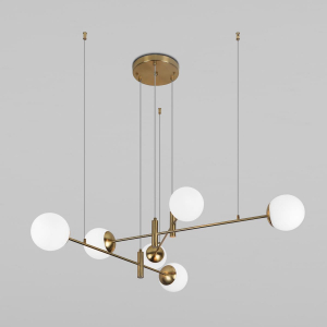 Подвесная люстра Eurosvet Planet 70146/6 латунь Smart