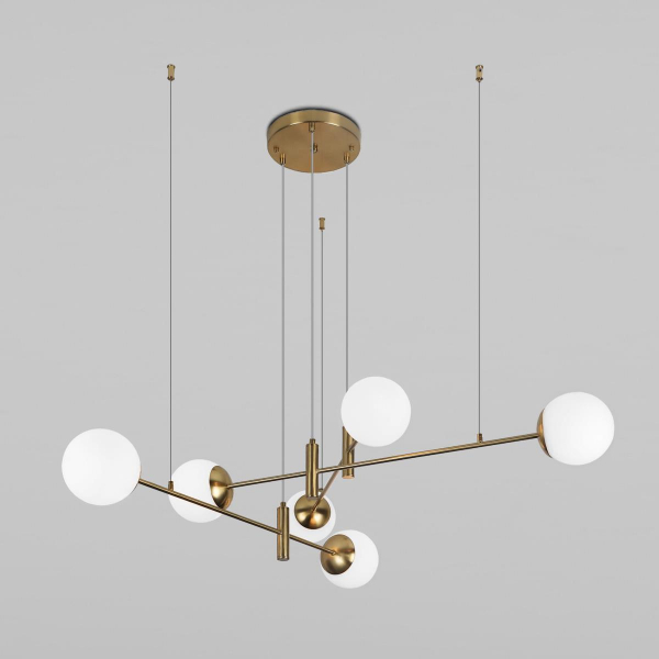 Подвесная люстра Eurosvet Planet 70146/6 латунь Smart