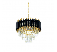 Подвесная люстра Lumina Deco Funneli LDP 6003-400 BK+F.GD