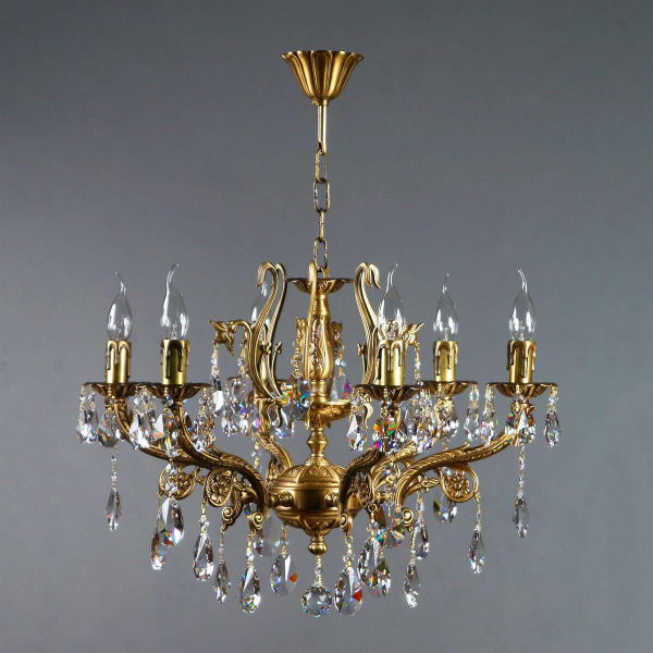 Подвесная люстра Ambiente Ferro 8828/6 AB Tear Drop Подвесная люстра Ambiente Ferro 8828/6 AB Tear Drop