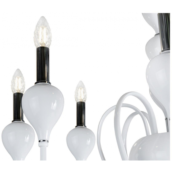 Подвесная люстра iLamp Lady 88003-8 WH Подвесная люстра iLamp Lady 88003-8 WH