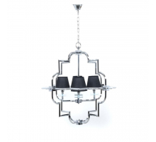 Подвесная люстра Lumina Deco Baltimore LDP 8020-4 CHR+BK