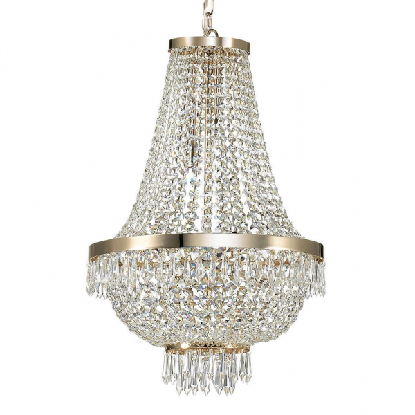 Подвесная люстра Ideal Lux Caesar SP9 Oro 114736 Подвесная люстра Ideal Lux Caesar SP9 Oro 114736