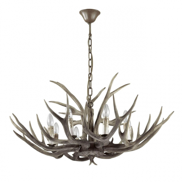 Подвесная люстра Ideal Lux Chalet SP8 115504 Подвесная люстра Ideal Lux Chalet SP8 115504