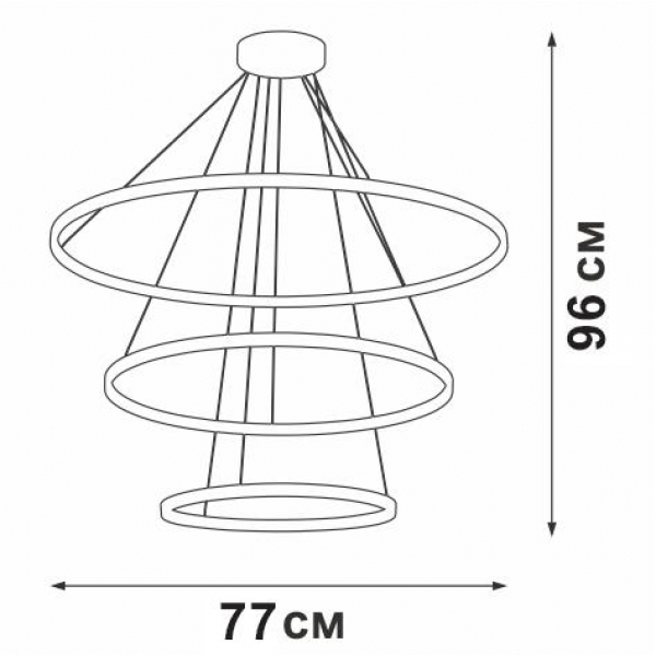 Подвесная люстра Vitaluce V04600-93/3S Подвесная люстра Vitaluce V04600-93/3S