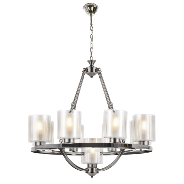 Подвесная люстра Lumina Deco Santini LDP 1220-9 CHR+WT