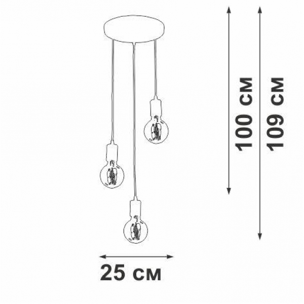 Подвесная люстра Vitaluce V2849-1/3S Подвесная люстра Vitaluce V2849-1/3S