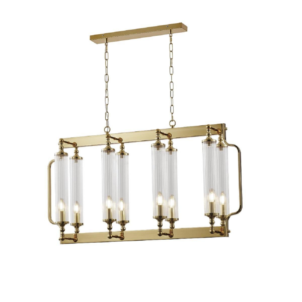 Подвесная люстра Crystal Lux TOMAS SP8 L1000 BRASS Подвесная люстра Crystal Lux TOMAS SP8 L1000 BRASS