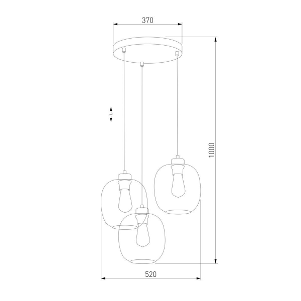 Подвесная люстра TK Lighting 3184 Elio Подвесная люстра TK Lighting 3184 Elio