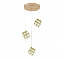Подвесная светодиодная люстра Indigo Radioso 12048/3P Gold V000134L