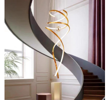 Люстра подвесная Alfa Light F0424-17 1300mm gold