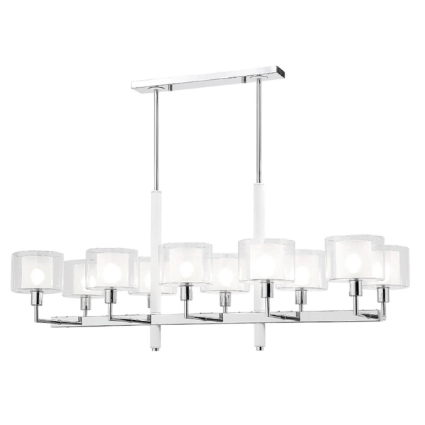 Подвесная люстра Crystal Lux Maestro SP-PL10 L1100 Chrome Подвесная люстра Crystal Lux Maestro SP-PL10 L1100 Chrome