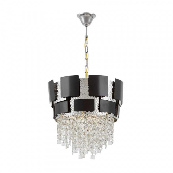 Подвесной светильник Lumina Deco Kruvia LDP 7045-400 BK+CHR