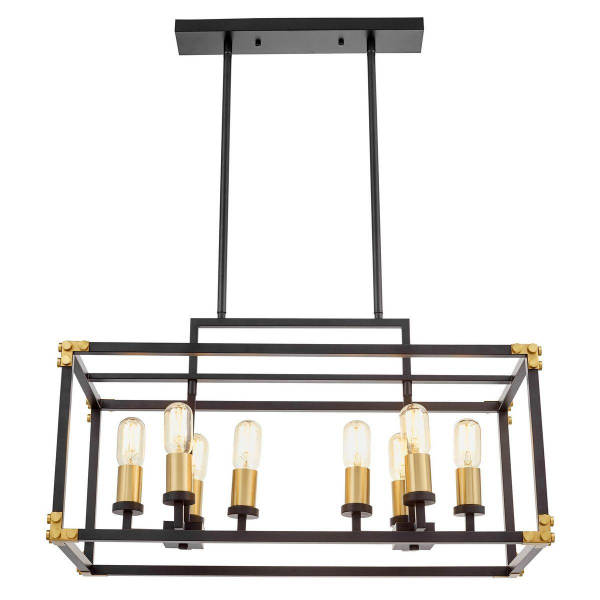Подвесная люстра Lumina Deco Waldorf LDP 1140-8 BK+MD Подвесная люстра Lumina Deco Waldorf LDP 1140-8 BK+MD