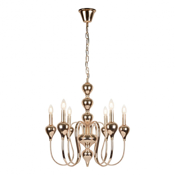 Подвесная люстра iLamp Lady 88003-6 GD Подвесная люстра iLamp Lady 88003-6 GD