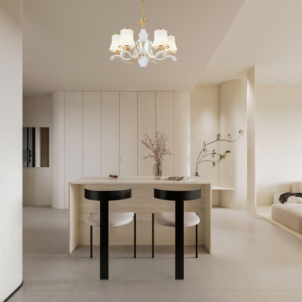 Подвесная люстра Arte Milano Florentia-3987 303987/5 Wh/Gd Подвесная люстра Arte Milano Florentia-3987 303987/5 Wh/Gd