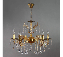 Подвесная люстра Ambiente Granada 2118/5 AB Leaf Crystal