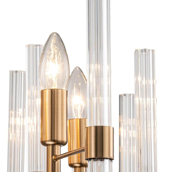 Подвесная люстра Indigo Favara 11040/7P Brass V000461 Подвесная люстра Indigo Favara 11040/7P Brass V000461