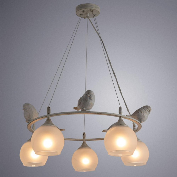 Подвесная люстра Arte Lamp Gemelli A2150SP-5WG Подвесная люстра Arte Lamp Gemelli A2150SP-5WG