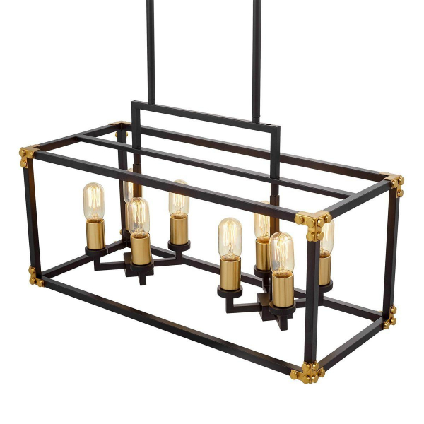 Подвесная люстра Lumina Deco Waldorf LDP 1140-8 BK+MD Подвесная люстра Lumina Deco Waldorf LDP 1140-8 BK+MD
