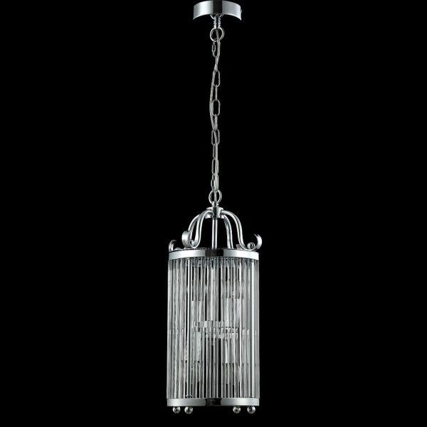 Подвесная люстра Crystal Lux Tadeo SP4 D200 Chrome/Transparente