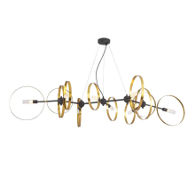 Подвесная люстра Crystal Lux Armonica SP8 Black/Brass V2