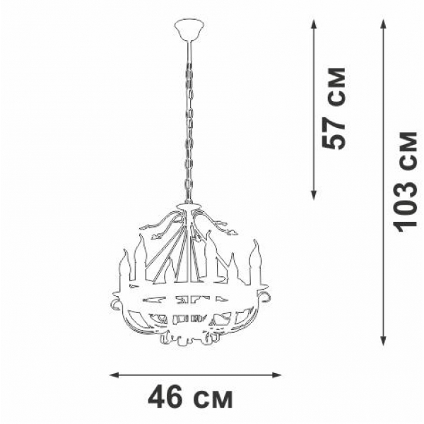 Подвесная люстра Vitaluce V1161-0/6 Подвесная люстра Vitaluce V1161-0/6