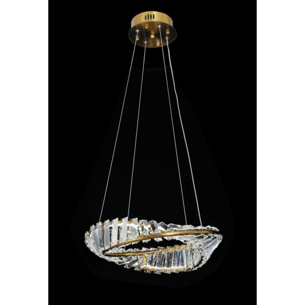 Люстра подвесная Alfa Light F4024-67 φ400 GD LED 52+52W