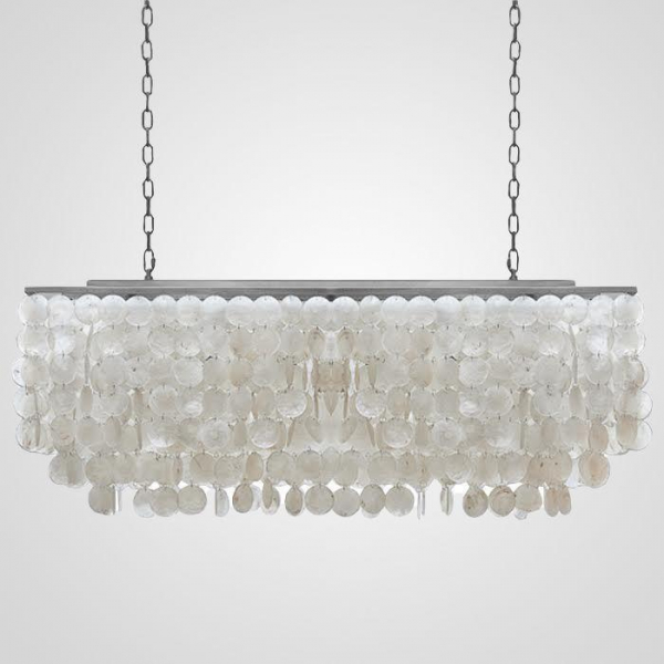 Подвесная люстра Imperium Loft Rectangle Shell Chandelier 2 Cascades 75535-22 Подвесная люстра Imperium Loft Rectangle Shell Chandelier 2 Cascades 75535-22