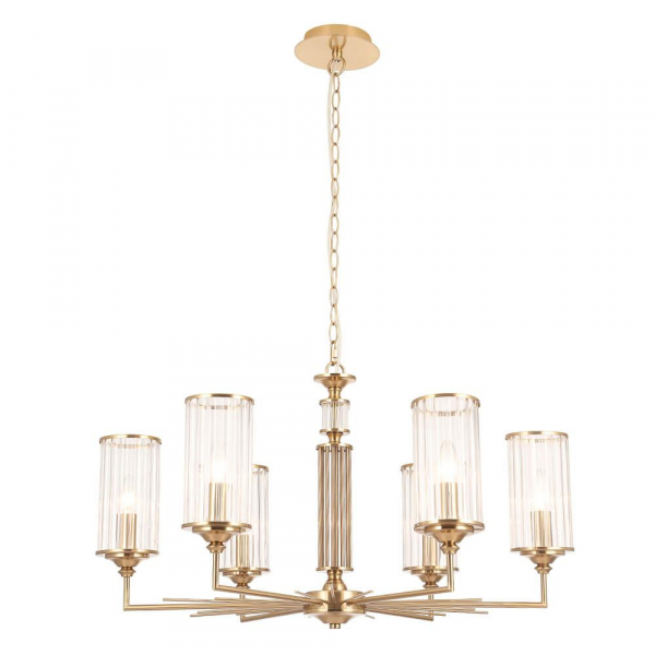 Подвесная люстра Crystal Lux Gloria SP6 Brass Подвесная люстра Crystal Lux Gloria SP6 Brass
