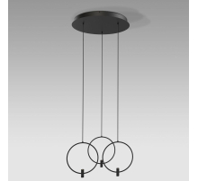 Подвесная светодиодная люстра Eurosvet Layla 50257/3 Led черный