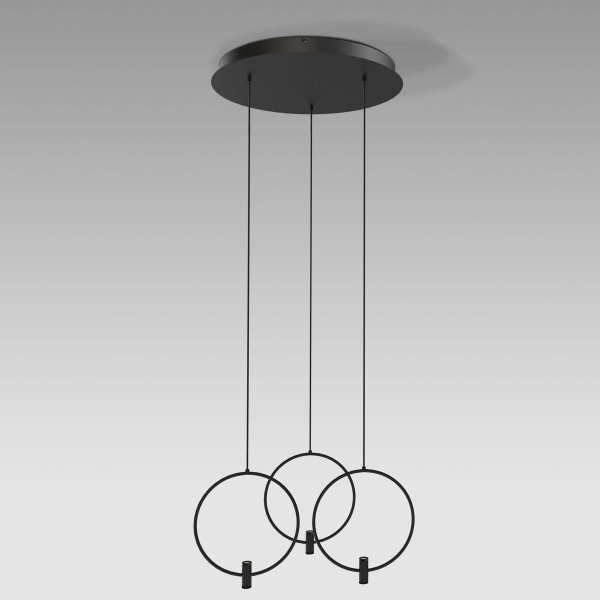 Подвесная светодиодная люстра Eurosvet Layla 50257/3 Led черный Подвесная светодиодная люстра Eurosvet Layla 50257/3 Led черный