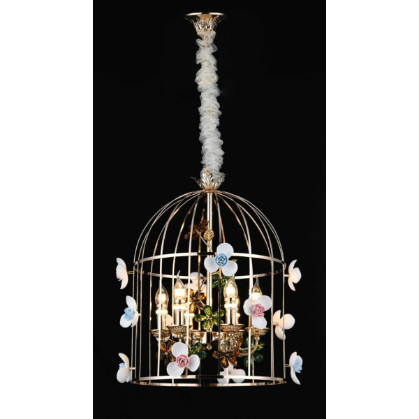 Люстра подвесная Alfa Light F2924-13 500*H550 E14*6 GD