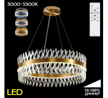 Подвесная светодиодная люстра Citilux Ричард бронза CL336083