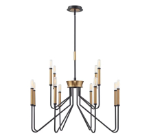 Люстра подвесная Alfa Light F1124-22 D850*H790 BK+GD