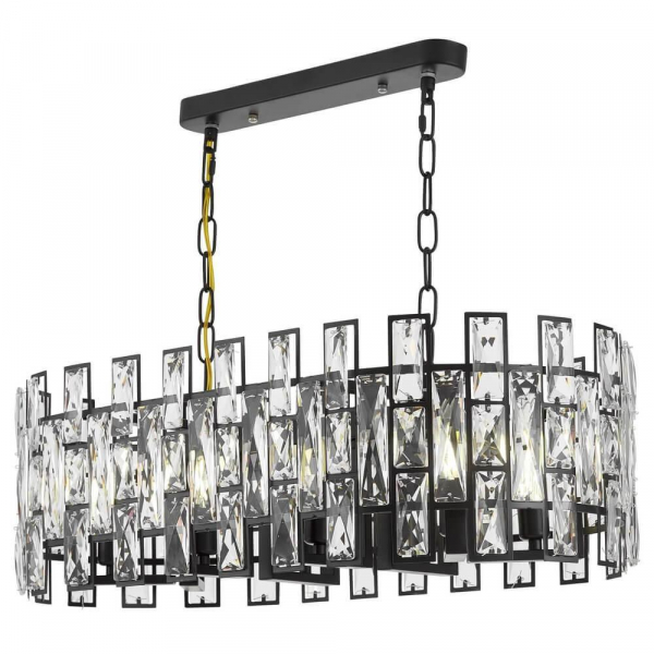 Подвесная люстра Lumina Deco Florina LDP 7041-700-PR BK Подвесная люстра Lumina Deco Florina LDP 7041-700-PR BK