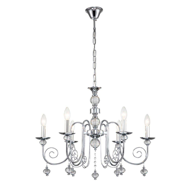 Подвесная люстра Escada Shine 678/6PL Chrome Подвесная люстра Escada Shine 678/6PL Chrome