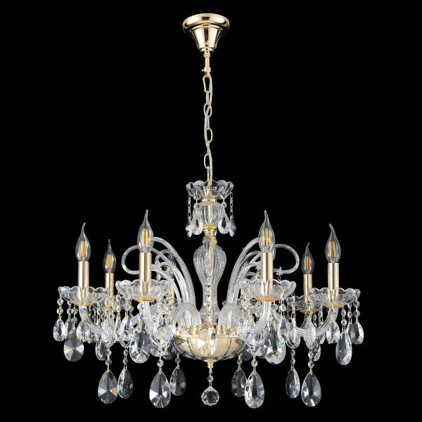 Подвесная люстра Crystal Lux MONICA SP8 GOLD Подвесная люстра Crystal Lux MONICA SP8 GOLD