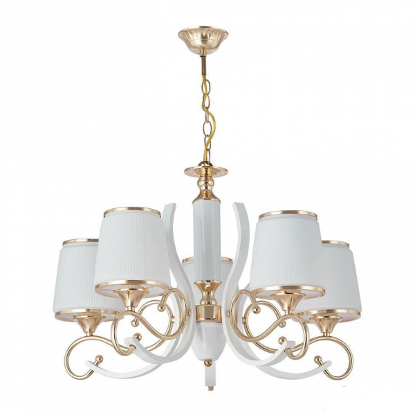 Подвесная люстра Arte Milano Florentia-3857 303857/5 Wh/Gd Подвесная люстра Arte Milano Florentia-3857 303857/5 Wh/Gd