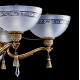 Подвесная люстра Artglass Goldie VI. Light Patina